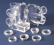 machined from acrylic stock