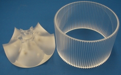 Machined Acyrlic Lens and Reflector
